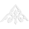 Ekena Millwork Pitch Whitman Architectural Grade PVC Gable Pediment, 48"W x 20"H x 1"P (10/12) GPP048X020X100WHI - alternate 1